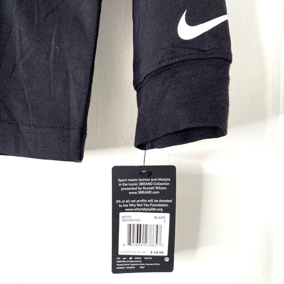 Nike Black Level Up Long Sleeve Top NWT - Picture 5 of 6